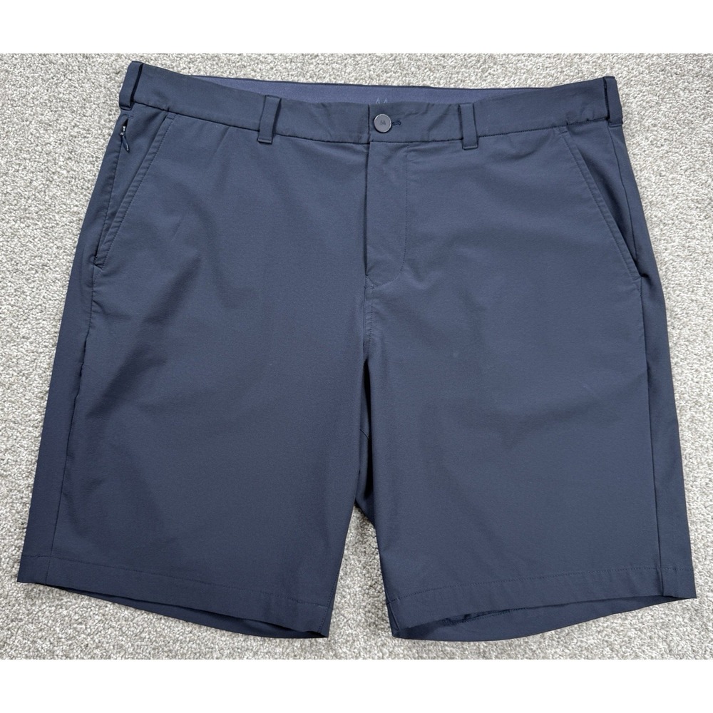 Mizzen+Main Helmsman Shorts Mens 38 9" Navy Stretch Golf Travel Performance